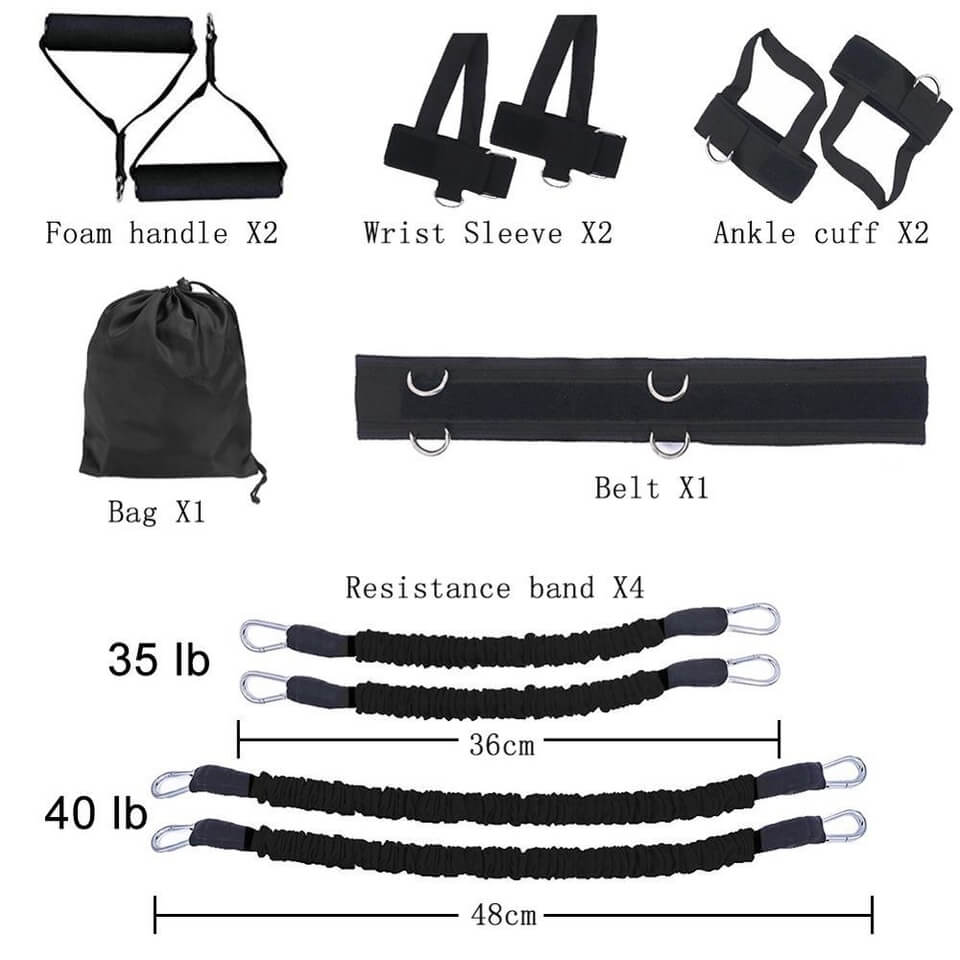 PUNCH BOOSTER™ Full Body Training Resistance Belt Band Set (150LBS) Limited 54% OFF